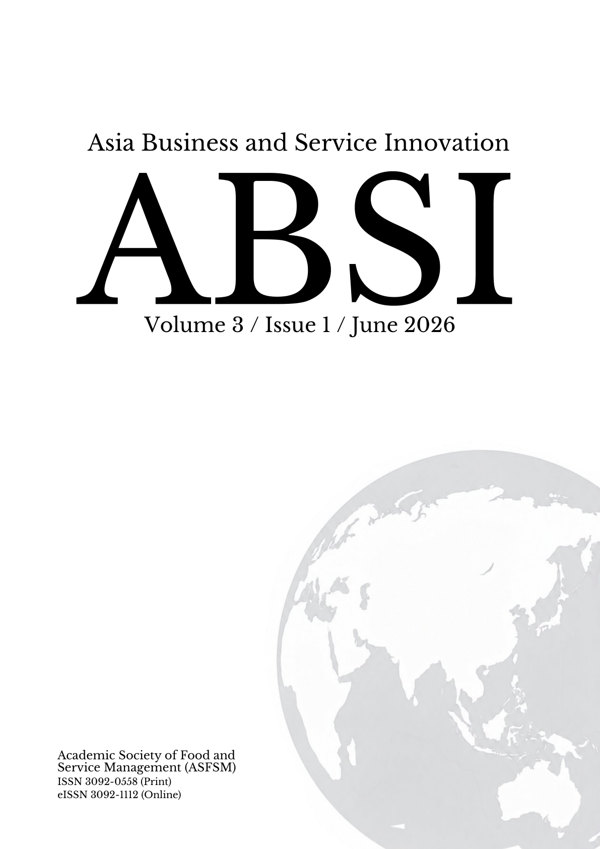 ABSI Volume 3, Issue 1